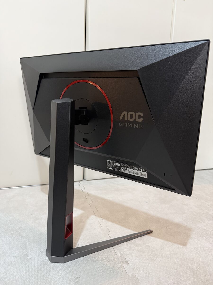 AOC 24G4/11の背面とスタンド